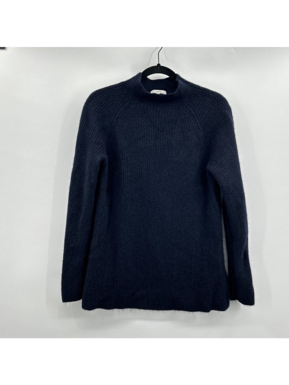 Vince Sweater Mock Neck Jumper 100% Cashmere Womens Large Boxy Knit Long Sleeve